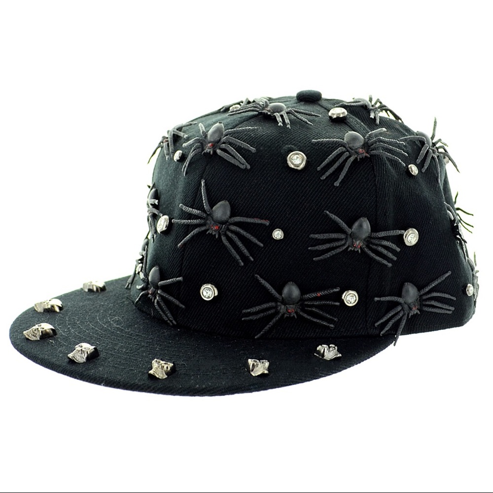 ONE-OF-A-KIND NEW UNISEX SPIDER/STUDS BASEBALL HAT